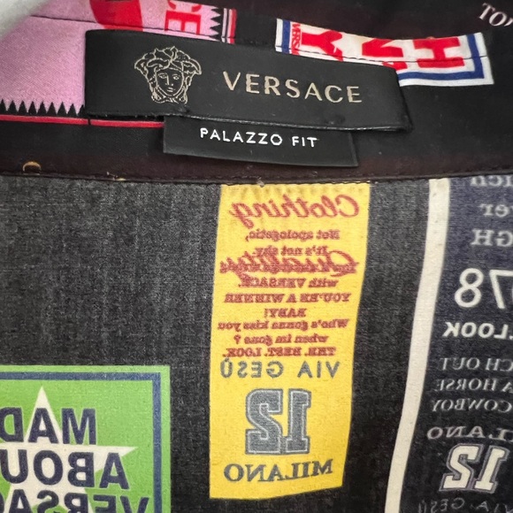 Versace rodeo print dress shirt - Picture 5 of 7